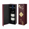 Luxury cardboard wine gift packaging box with insert for fixing