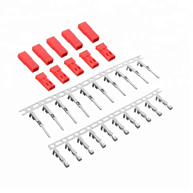 

High Quality Red JST 2Pin Connector Plug Male Female Connectors For RC Lipo Battery LED