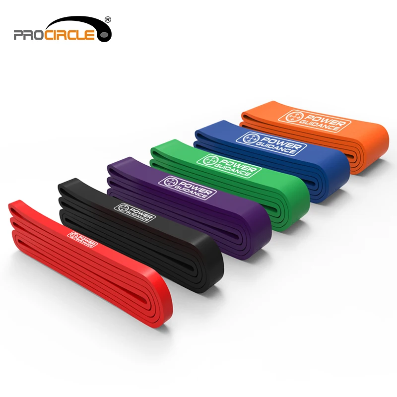 

Power Exercise Gym Fitness Hip Latex Resistance Band Set, Basic six color or customized