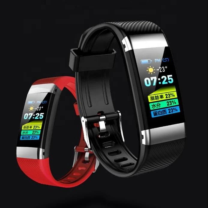 

2019 newest body fat test smart bracelet fitness tracker with 40 days standby time