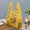 Custom Printed Fruit Salad Packing Bag Bread Packing Bag PlasticT-shirt Food Tack Out Bag