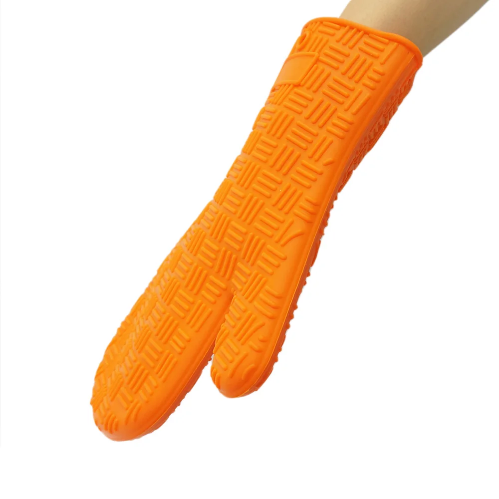 Wholesale Silicone Oven Mitts Kitchen Gloves Hand Protect Cooking Long
