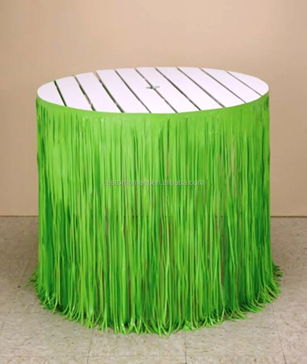 Metallic Shimmer Party Float Decorations Table Skirt Fringe
