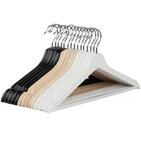 

Wholesale adult clothes solid wood hanger pants rack custom LOGO
