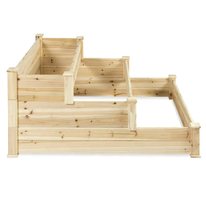 Juego De Jardinera Elevada De Madera Para Jard n Para Verduras Cama De 
