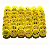 Funny Cute Expression Print Cartoon Eraser Promotion Gift Round Yellow Emoji Eraser