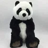 Lifelike Real Fur Plush Toy Panda Teddy Bear For Sale Wholesale Cheap Kids Cartoon Cute Stuffed Animal Soft Talking Panda Toy