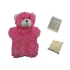 Purple teddy bear soft plush heat cold pack wholesale