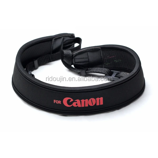

For Canon DSLR camera neck strap with good stress releaser feature, N/a