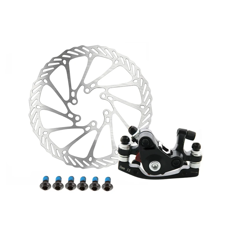 

mtb bike brakes set disc brake caliper bicycle disc brake bicycle parts, Black