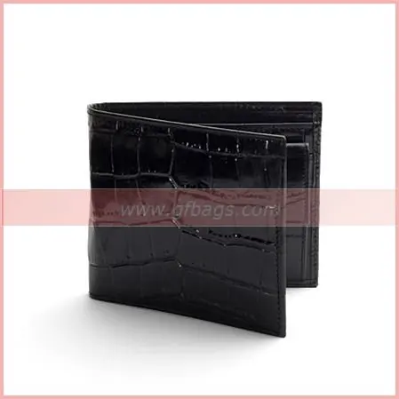 Hot sale Black Cobalt Blue Suede Leather Billfold Coin Wallet