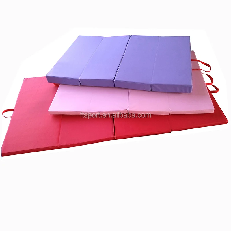 3 Or 4 Fold Gymnastic Mat Padded Gym Folding Gym Mat Made Pu Or