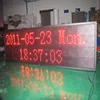 High contrast streetside P10 32x128cm indoor red led message sign