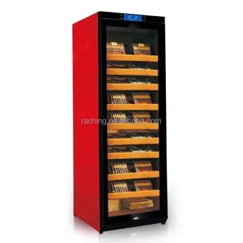 Cherry Cigar Cabinet Humidor With Temperature Controlled Humidor