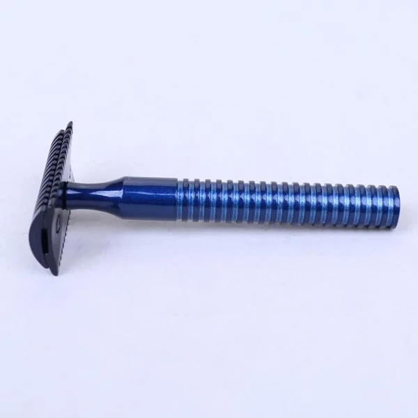 

Space Color Brass Handle Men Wet Shaving Safety Razor 3pcs Razor