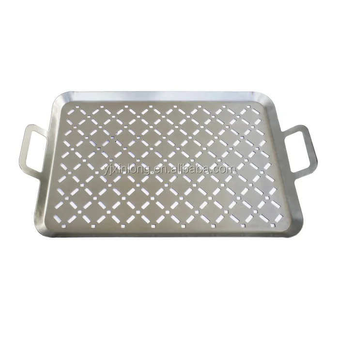 Hot Sale Stainless Steel Bbq Grill Tray Barbecue Pan With Surface