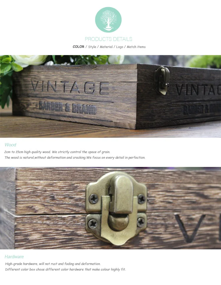 wooden box for tea packing