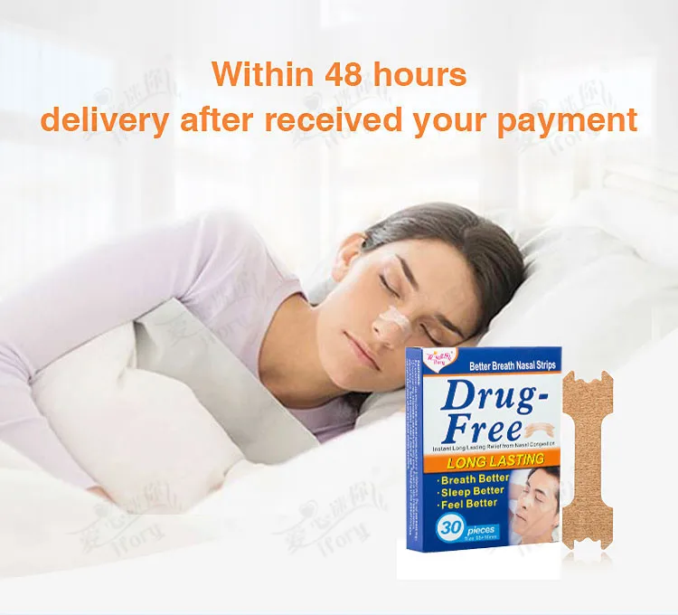 Manufacturer Supplier Adhesive Anti Snoring Nasal Strip For Babies With