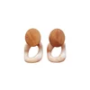 New Korean log earrings with acrylic temperament exaggerated personality Round Earrings and ladies'jewelry