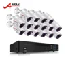 Anran H.265 2MP 16CH 1080P POE NVR kit indoor outdoor Waterproof cctv Safety monitor camera system