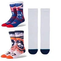 

MOQ 5-100pairs Digital print socks blank custom sock logo sublimation socks
