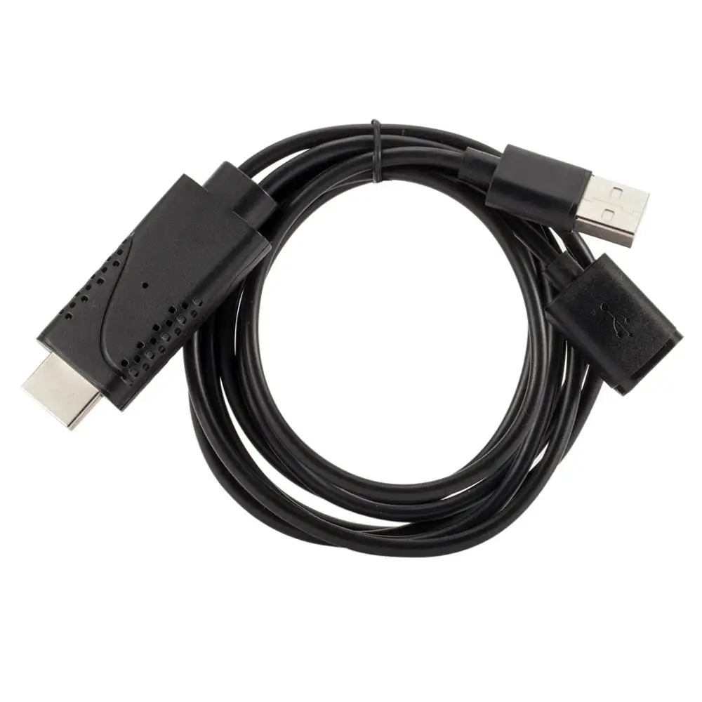 

2 in 1 USB Female to hdmi Male HDMI Adapter Cable HDMI Converter Support 1080P for HDTV Projector Displays