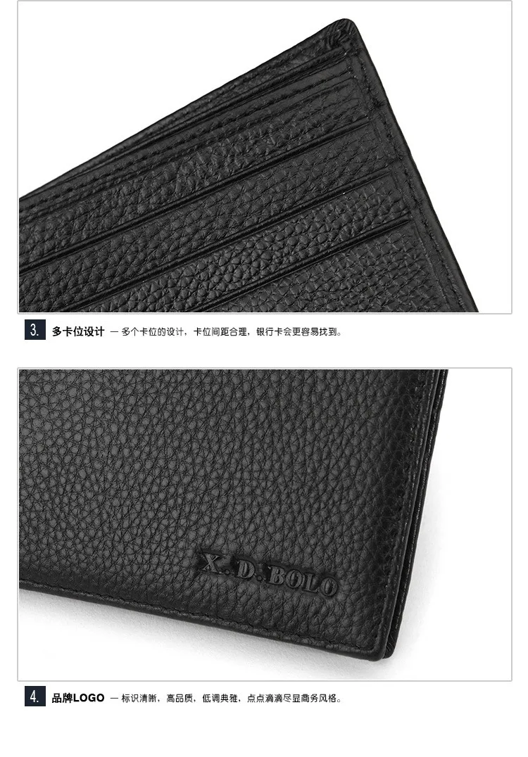 XD BOLO Men's Genuine Leather RFID Card Holders