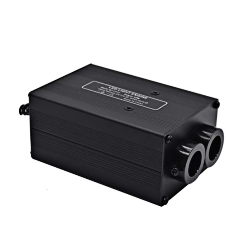 
12W DC12V Car Use RGBW Twinkle Double Fiber Connectors Small Size Fiber Optic Star Ceiling Light Engine 