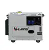 6KW 7KW 60HZ 110V 220V single cylinder silent diesel generator for light TV computer