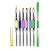 Double Head Nail Painting Pen Brush for Poly Gel Nail Paint Liner Pen Flower Drawing Brush Manicure Tool for Nail Art Design
