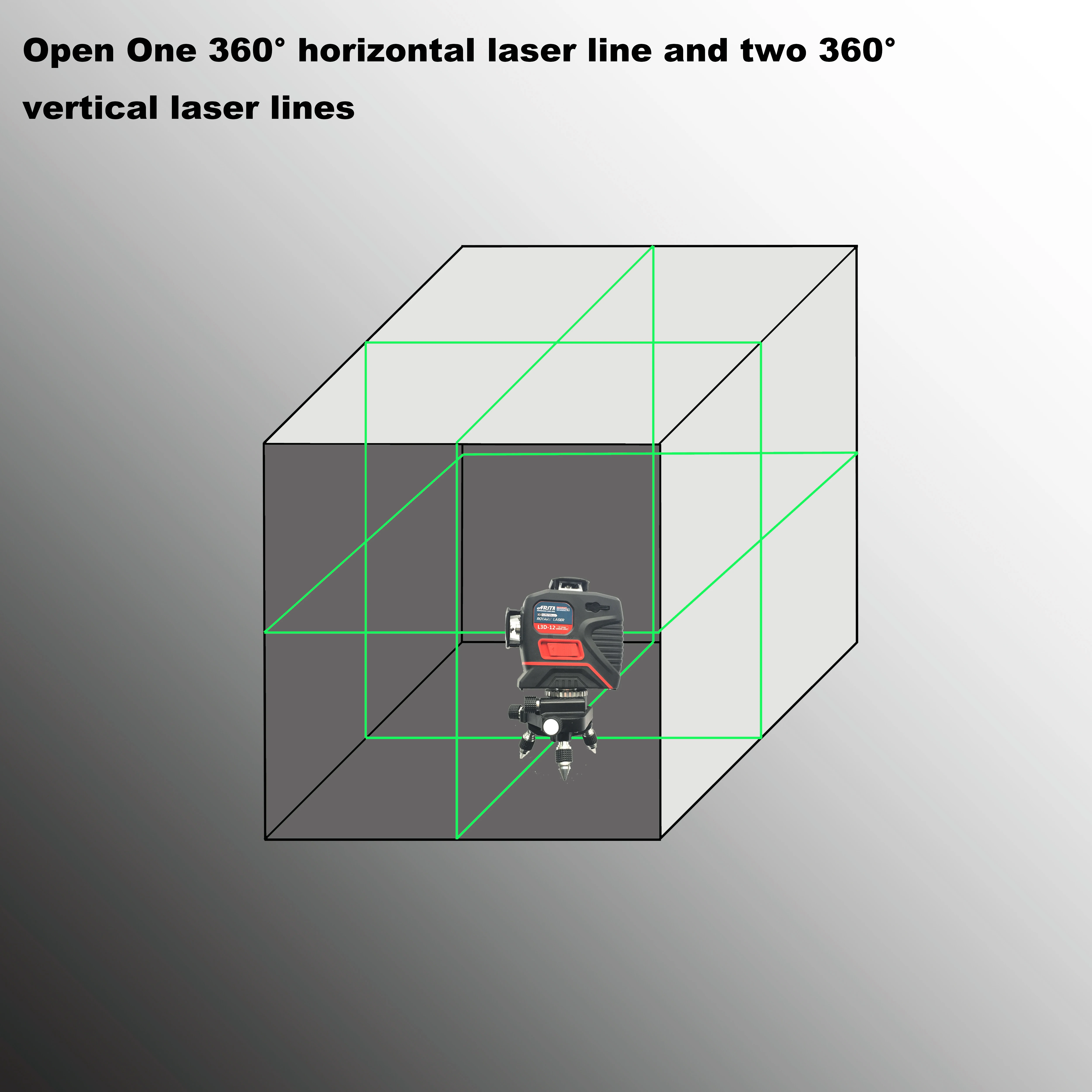 NOSIT New Self leveling Rotary laser level 8 line green laser level battery 3D laser level