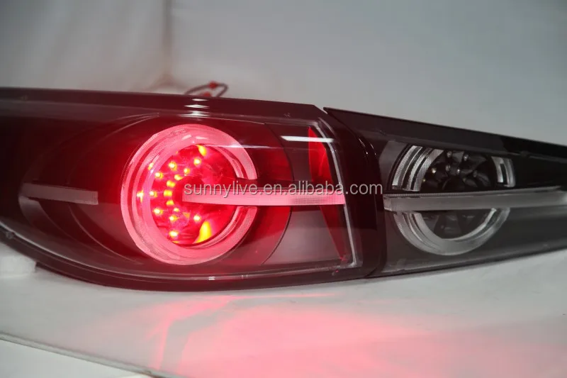 LED rear light  For MAZDA 3 Axela Sedan LED Strip Tail Lamp 2015 Clear cover TW
