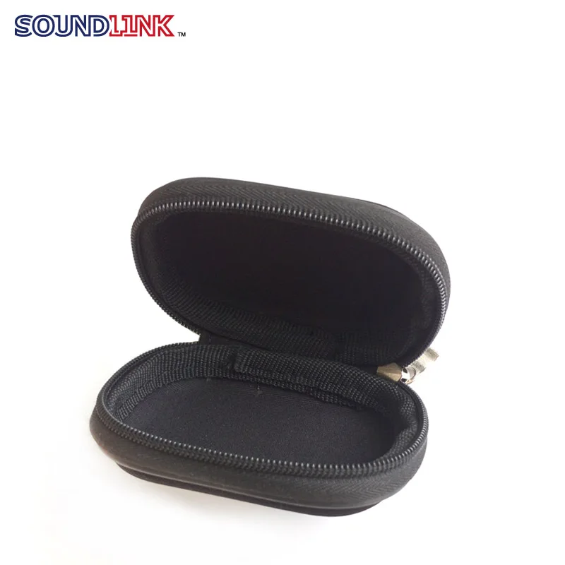 Round hard shell waterproof portable case,lightweight carrying bag for pack china hearing aids ,earmold and earphone