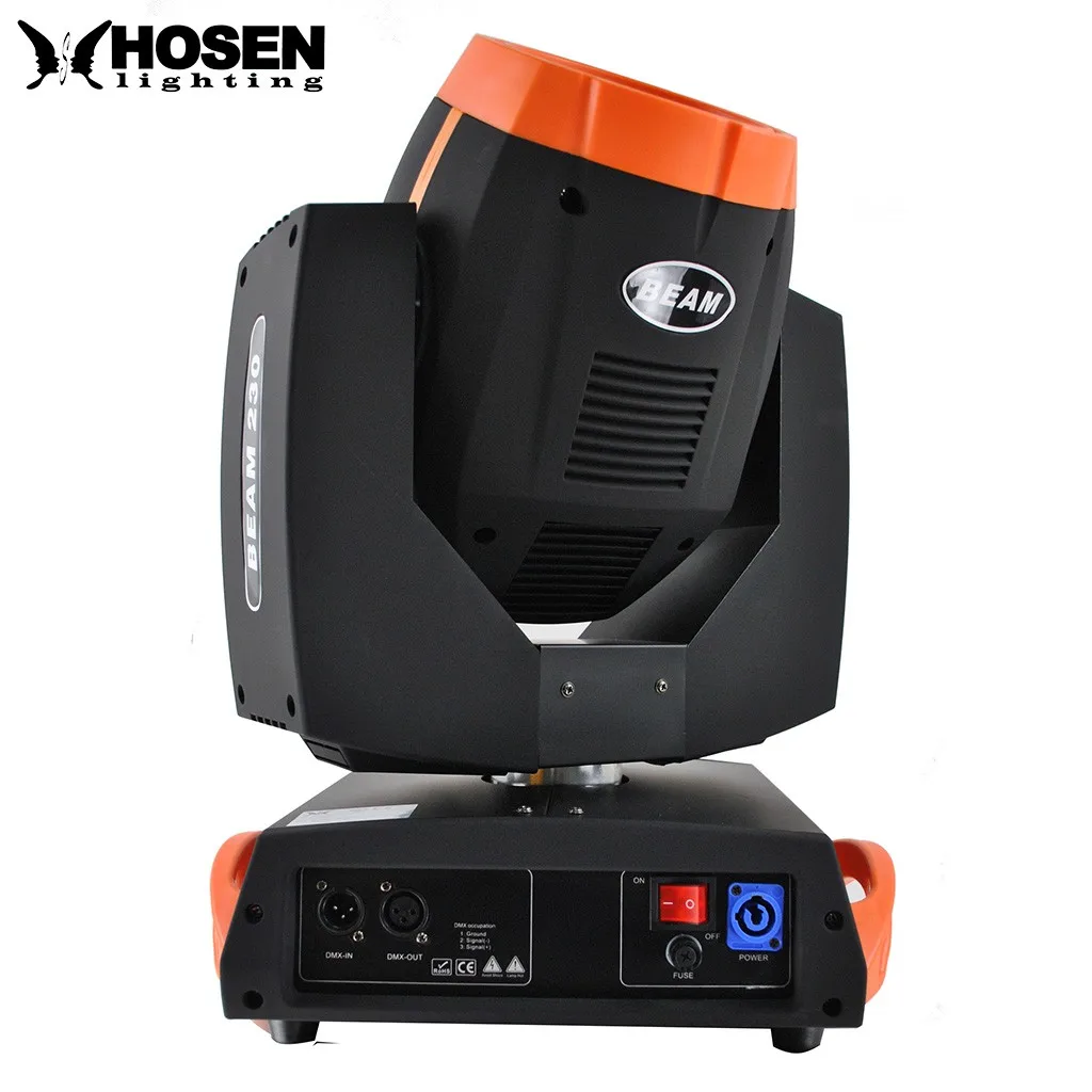 Promotional item ! 230w 7R sharpy moving head beam light with 6 layer lens ,with glass gobo stage light