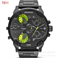 

Famous Big Dial Business Wrist Watches For Men japan movt watch stainless steel back multifunction wrist watch