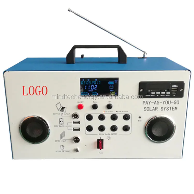 Government support energy complete solar power light home system 60W