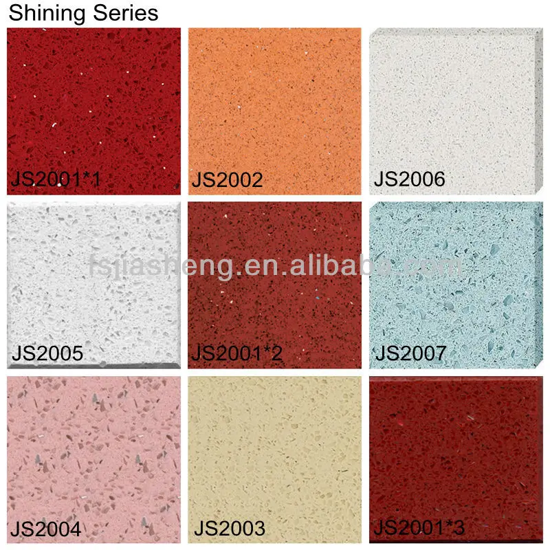 Top Platino Blanco Piedra De Cuarzo Artificial Encimera De La Cocina