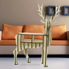 small size Exquisite furnishing articles wooden elk table
