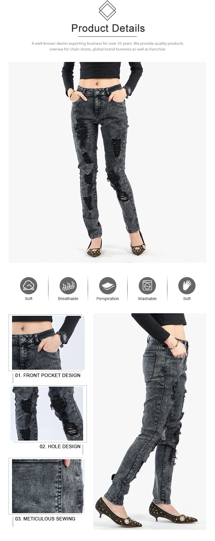 black ripped jeans sale