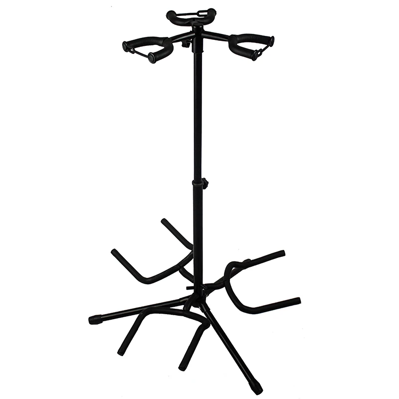 

Wholesale Universal Musical Electric triple tripod wiht three head guitar ukulele stand GH-556, Black