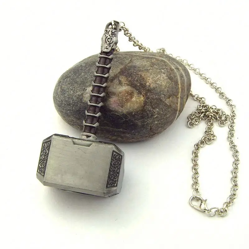 

Thor the dark world necklace vintage thor hammer necklace Mjolnir The necklace KN-180