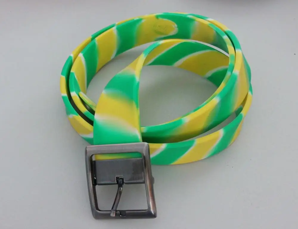 
OEM Silicone Dressing Belt for Men and Women Silicone Sports Belt 