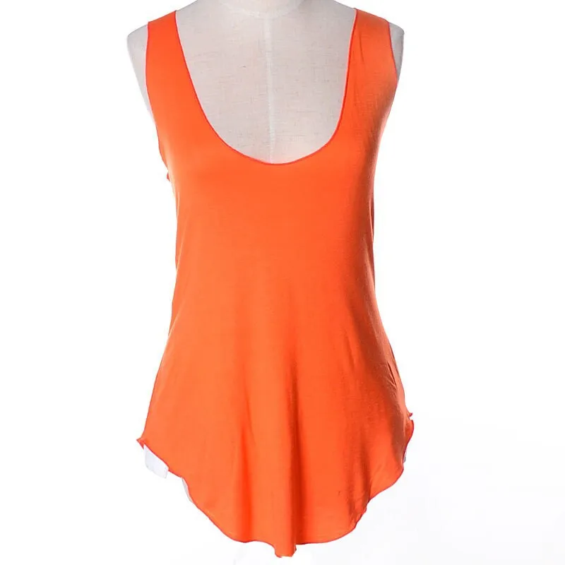 deep v tank top womens