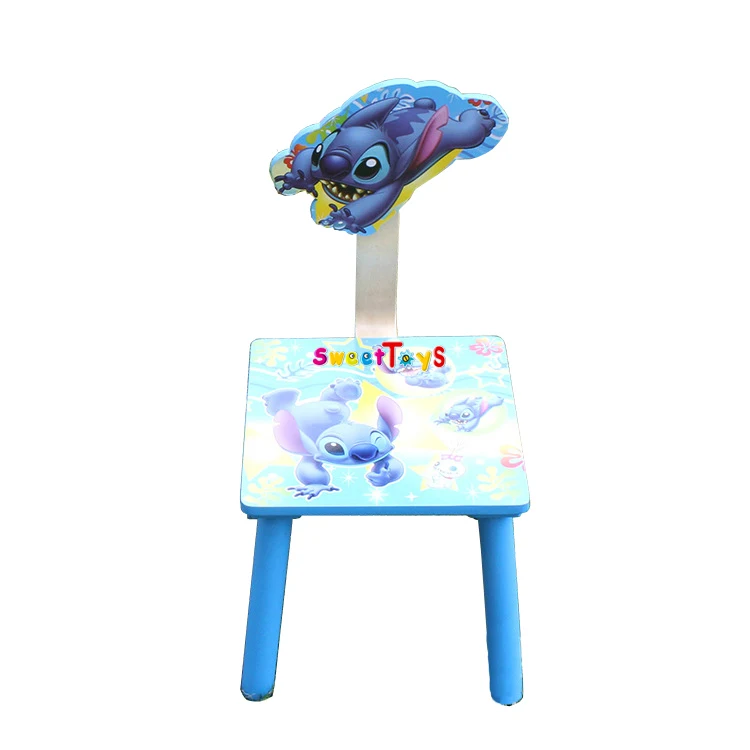 Stitch Baby Cartoon Children Learning Wooden Desk Chairs