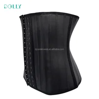 

25 Steel Boned Girdles Corset Waist Trainer Plus Size Latex Body Shaper Colombian Waist Cincher Trainer