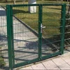 Green PVC coated Iron Material swing and sliding gate( Factory)