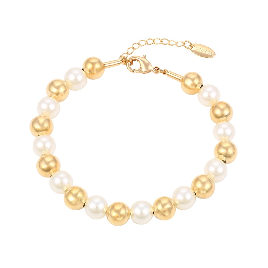 

74485 young fashion jewelry 18k gold long pearl bracelets