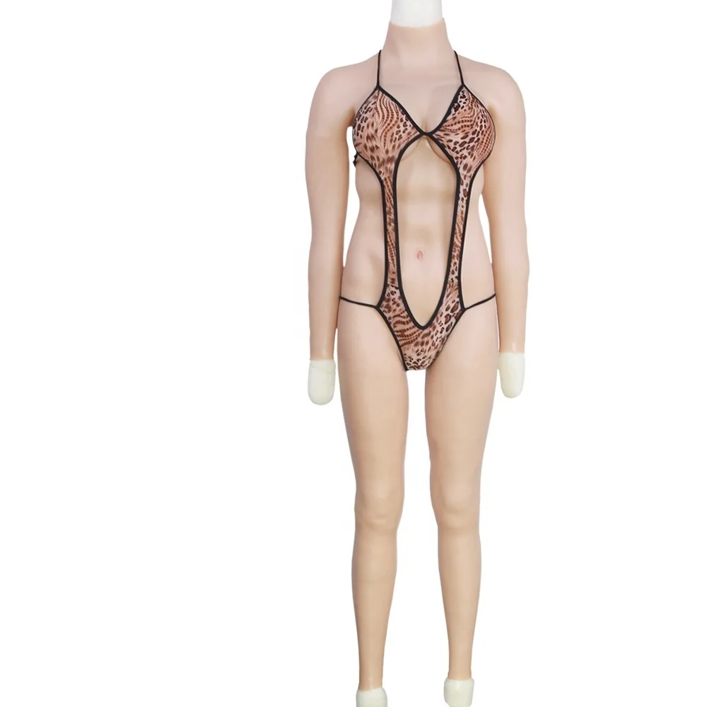 

Silicone Female Cyberskin Body Suit One-Piece Tight Zentai CD TD Transgender Pussy Breast Form Crossdresser, Nude skin (other color)