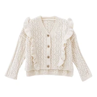 

H3373/Autumn thick sweater cardigan coat baby sweater