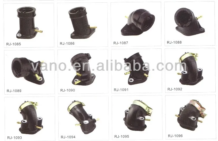 GY6 motorcycle rubber Carburetor Intake Manifold Interface Adapter air intake pipe